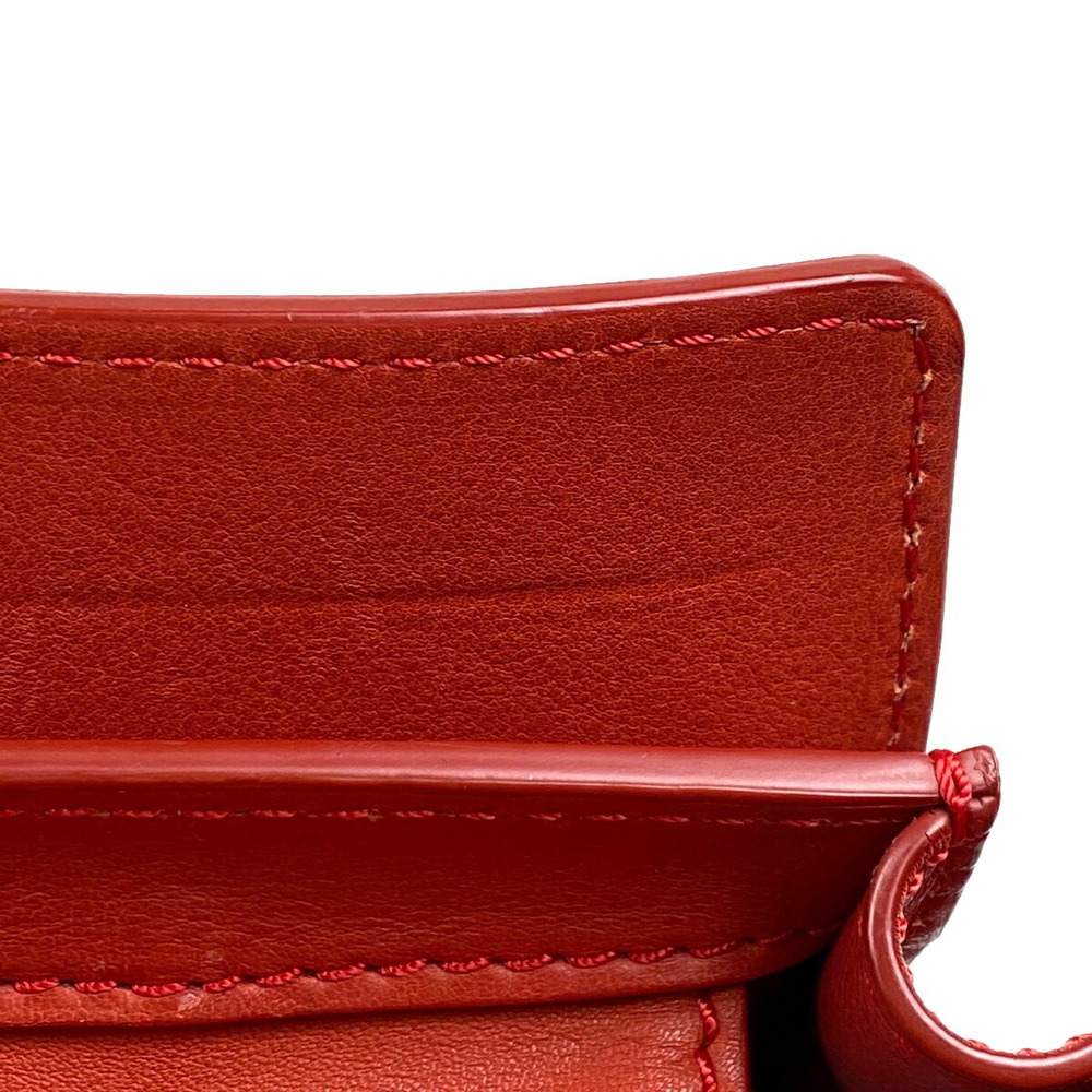 Celine Luggage Shopper Tote Bag Handbag Leather Red - Picture 7 of 7